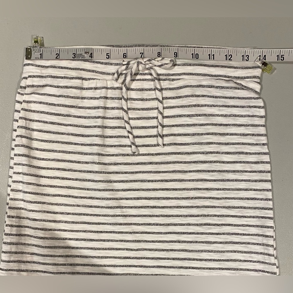 Ovi Striped White Midi Skirt, size S - Picture 6 of 10